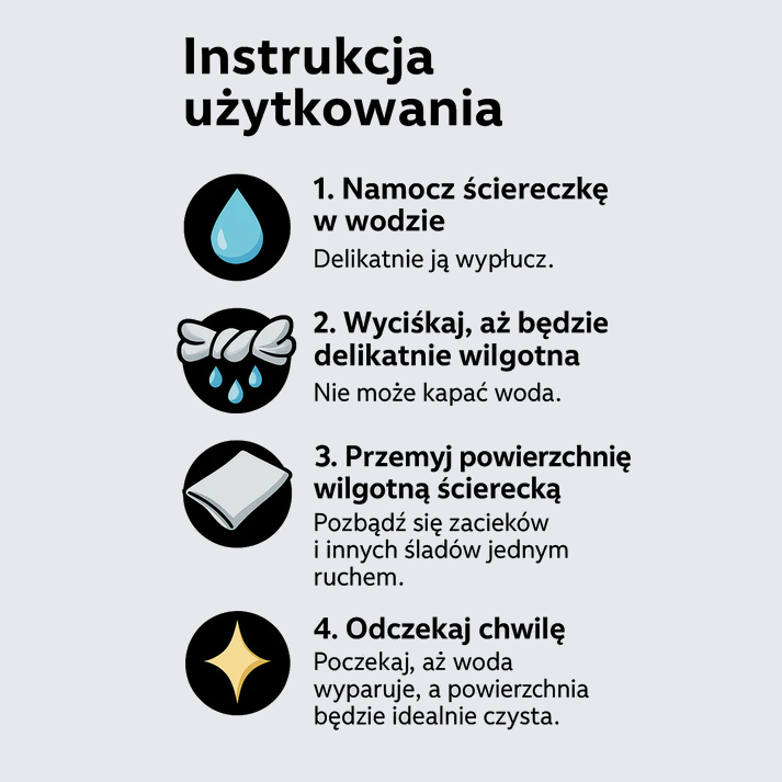 Ściereczki Bezsmugowe - Sekret Czystości 5 szt.